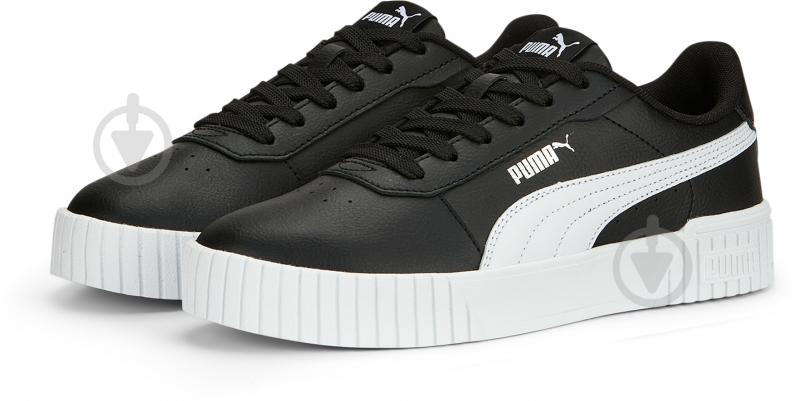 Кросівки жіночі демісезонні Puma CARINA 2.0 38584910 р.39 чорні із білим - фото 3