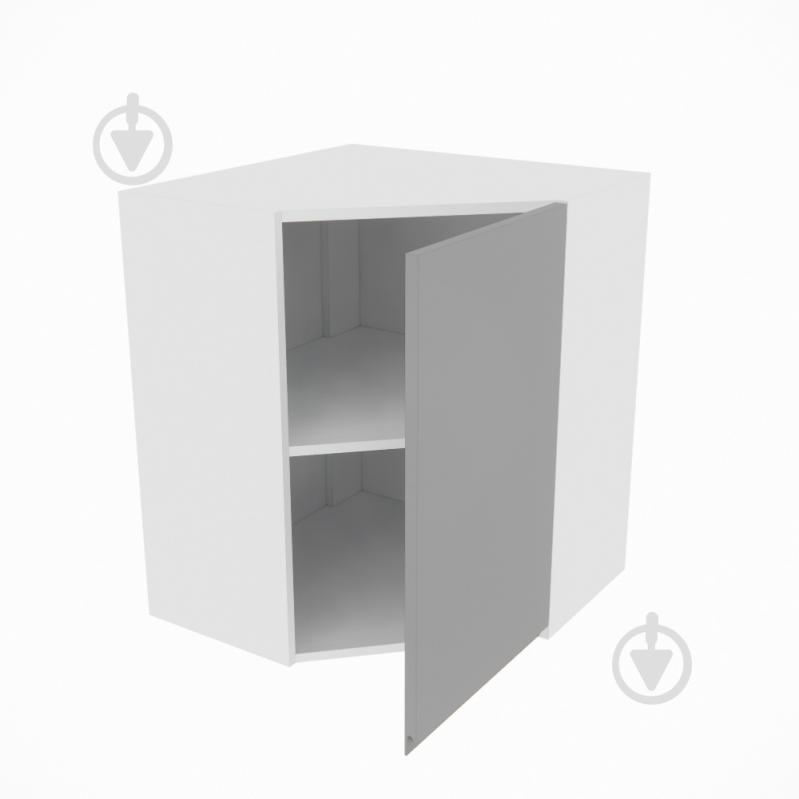 Шафа Влада (60х60/60х60Ск права) сірий оксамит/білий Світ Меблів - фото 2 Шафа Влада (60х60/60х60Ск права) сірий оксамит/білий Світ Меблів - фото 2