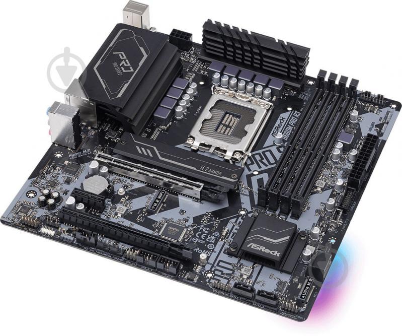 Материнская плата ASRock B660M PRO RS (Socket 1700, Intel B660, micro ATX) - фото 4