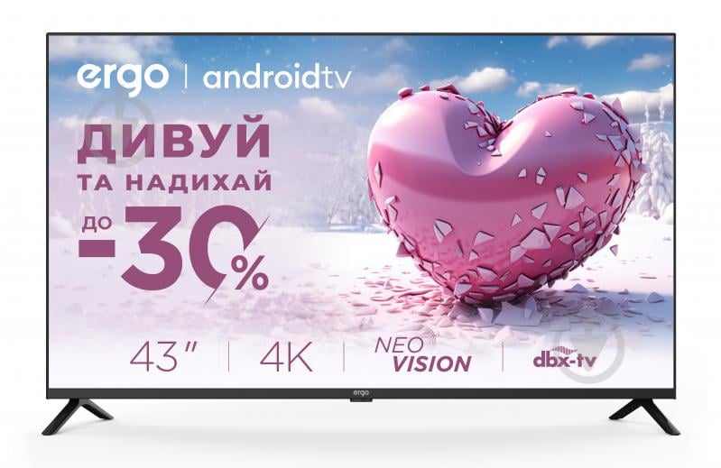 Телевізор Ergo 43GUS6500 - фото 1