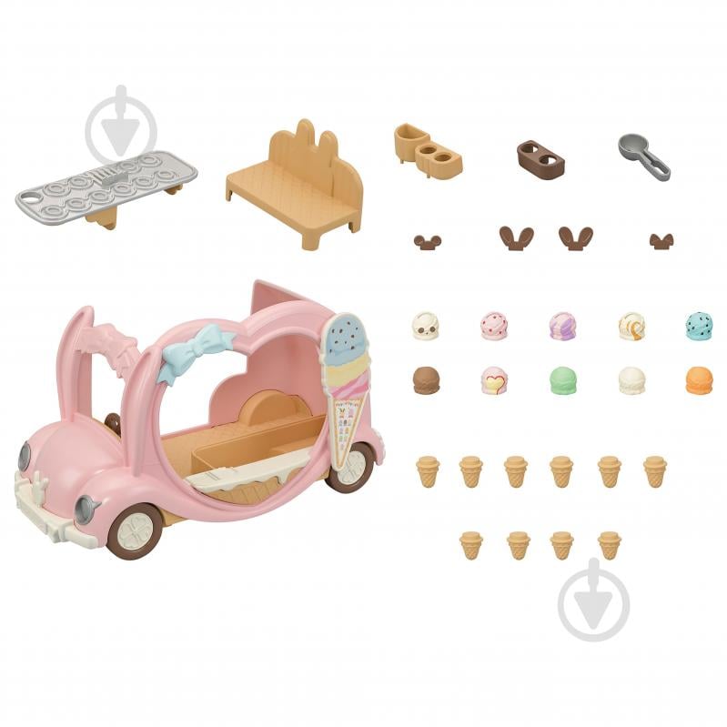 Ігровий набір Sylvanian Families Фургончик з морозивом 5651 - фото 3