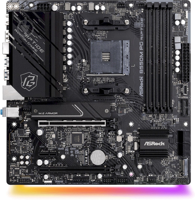 Материнская плата ASRock B550M PG Riptide (Socket AM4, AMD B550, ) - фото 4