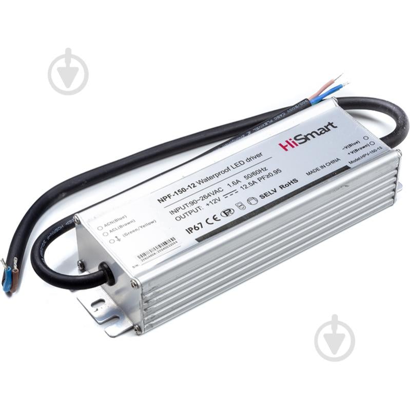 Блок питания HiSmart 12 В 150 Вт IP67 NPF-150-12 12V, 12,5A, 150W, PFC, IP67 - фото 2