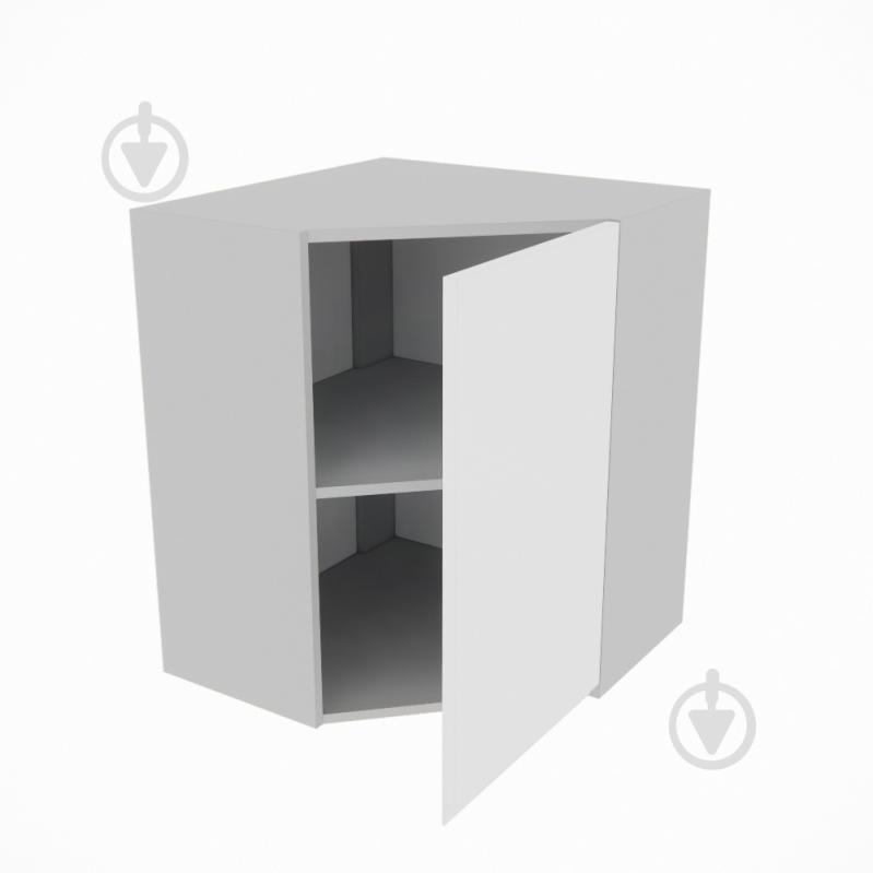 Шкаф Влада (60х60/60х60Ск правая) белый шелк/пепельный Світ Меблів - фото 2 Шкаф Влада (60х60/60х60Ск правая) белый шелк/пепельный Світ Меблів - фото 2