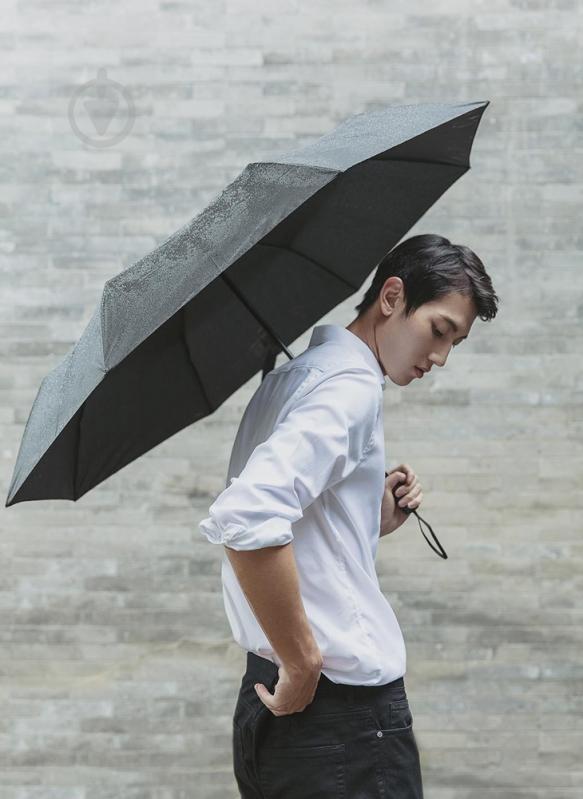 Зонт Xiaomi Ninetygo Super Portable Automatic Umbrella Black (6941413204217) - фото 6