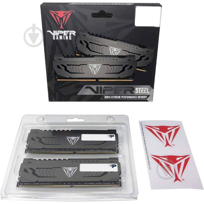 Оперативна пам'ять Patriot DDR4 SDRAM 32 GB (2x16GB) 3600 MHz (PVS432G360C8K) Viper Steel - фото 5