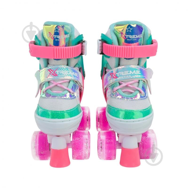 Роликовые коньки Shantou Extreme Motion M RL25437 р. 34-37 зеленый - фото 5