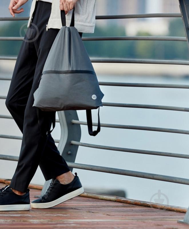 Рюкзак Ninetygo Lightweight Urban Drawstring Backpack Dark Grey - фото 3