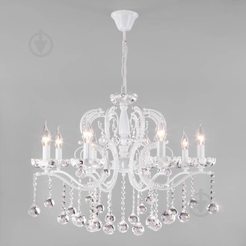 ВИТРИНА! Люстра подвесная Strotskis Brezza 8x60 Вт E14 белый 10107/8 (білий) - фото 1