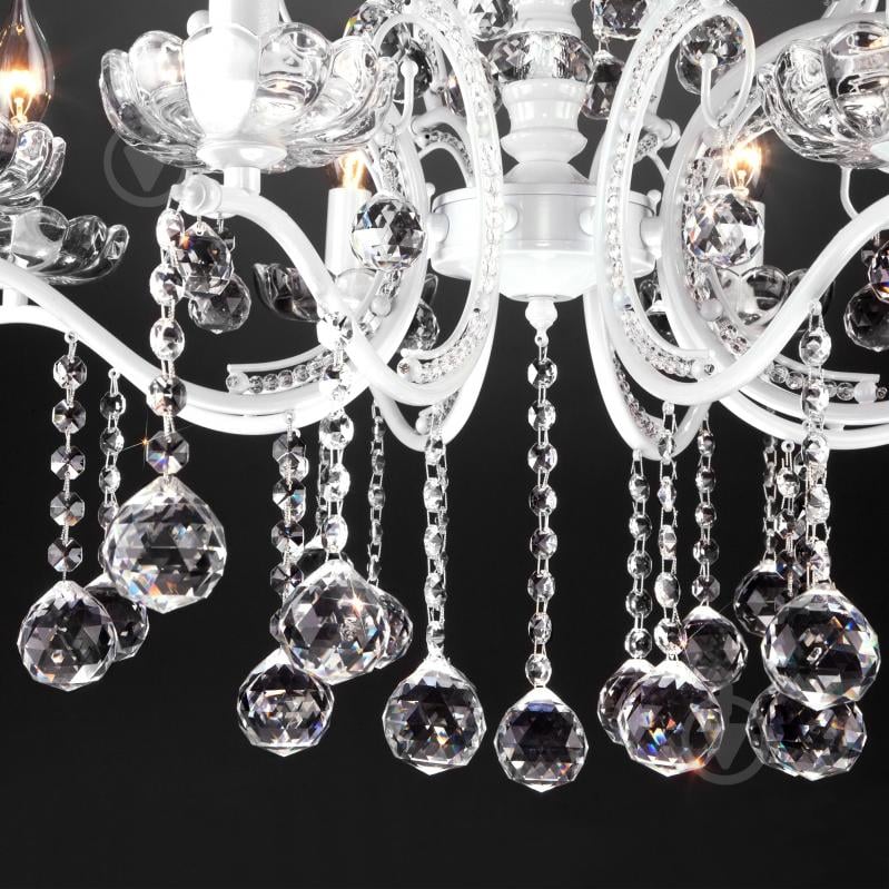 ВИТРИНА! Люстра подвесная Strotskis Brezza 8x60 Вт E14 белый 10107/8 (білий) - фото 14