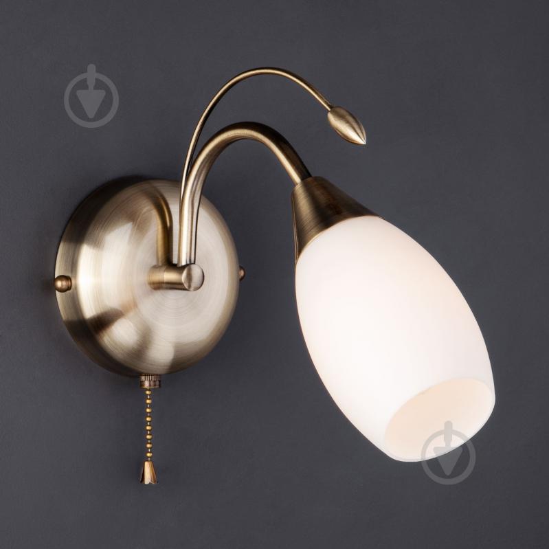 ВИТРИНА! Бра Strotskis Ginevra 22080/1 1x60 Вт E14 античная бронза - фото 2