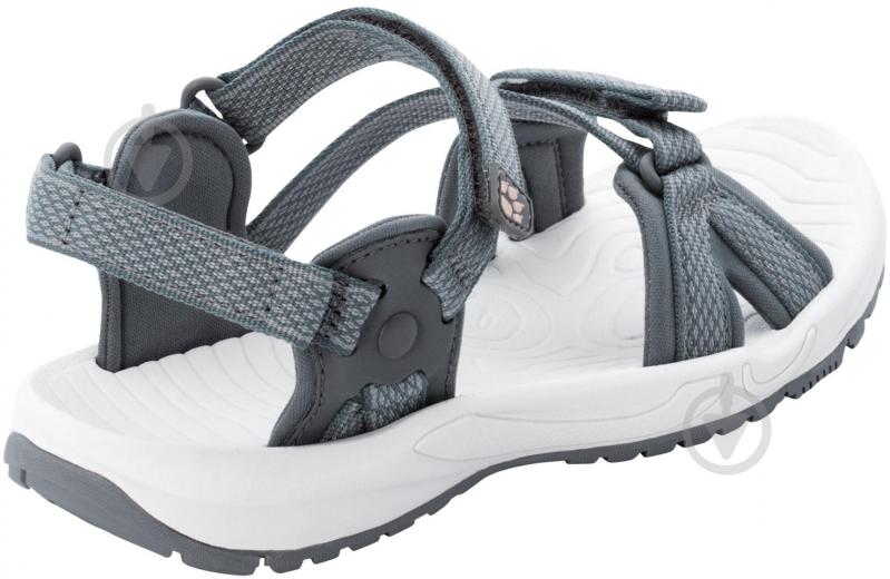 Сандалии Jack Wolfskin LAKEWOOD RIDE SANDAL W 4019041_1597 р.40,5 серый - фото 4