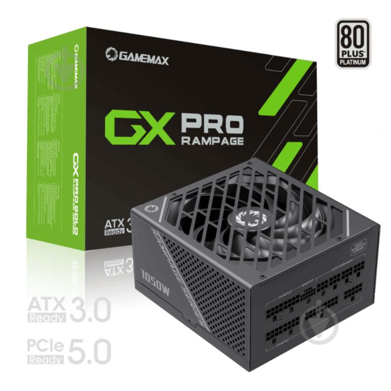 Блок живлення GameMax GX-1050 PRO BK (ATX3.0 PCIe5.0 1050 Вт - фото 2