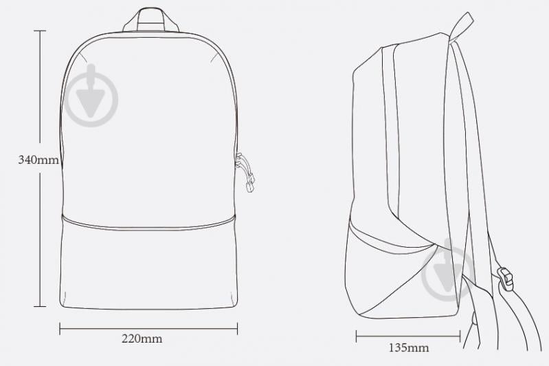 Рюкзак Xiaomi Z Bag Ultra Light Portable Mini Backpack Red - фото 3 Рюкзак Xiaomi Z Bag Ultra Light Portable Mini Backpack Red - фото 3