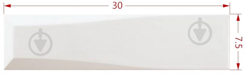 Плитка TAU Ceramica Palmaria White 7,5х30 см - фото 2