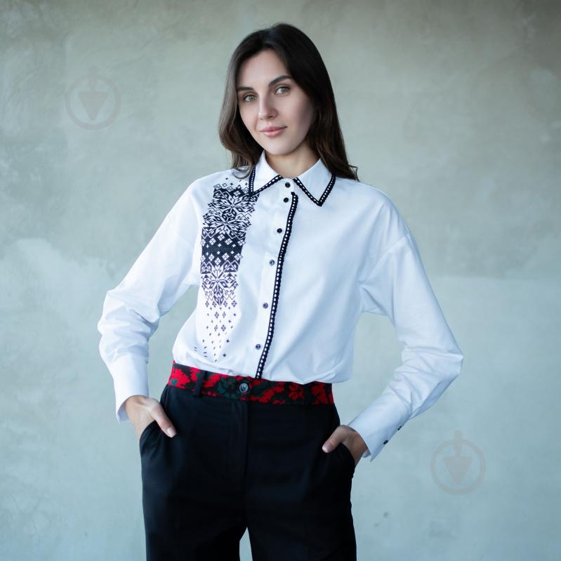 Блуза Едельвіка р. 44 (L/XL) білий 448-25/09 - фото 1 Блуза Едельвіка р. 44 (L/XL) білий 448-25/09 - фото 1