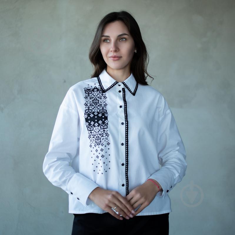 Блуза Едельвіка р. 44 (L/XL) білий 448-25/09 - фото 2 Блуза Едельвіка р. 44 (L/XL) білий 448-25/09 - фото 2