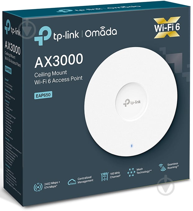 Точка доступу TP-Link бездротова стельова EAP650 (EAP650) - фото 6