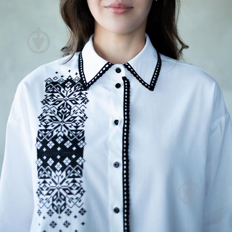 Блуза Эдельвика р. 46 (XL) белый 448-25/09 - фото 4 Блуза Эдельвика р. 46 (XL) белый 448-25/09 - фото 4