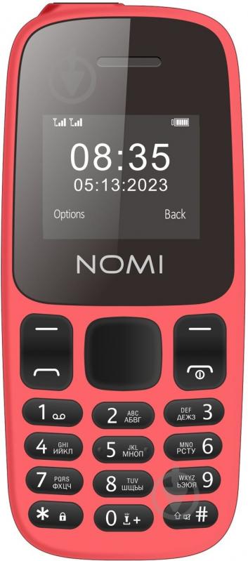 Мобільний телефон Nomi Dual Sim i1440 Red - фото 1