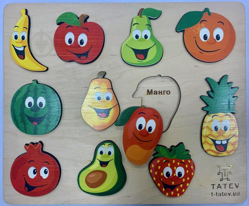 Пазлы деревянные Tatev "Фрукты" - фото 3 Пазлы деревянные Tatev "Фрукты" - фото 3