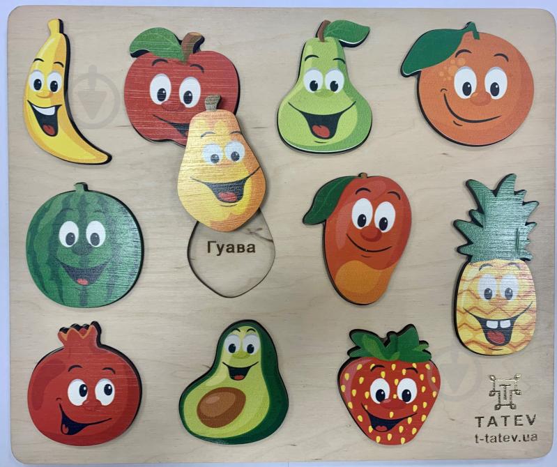 Пазлы деревянные Tatev "Фрукты" - фото 5 Пазлы деревянные Tatev "Фрукты" - фото 5