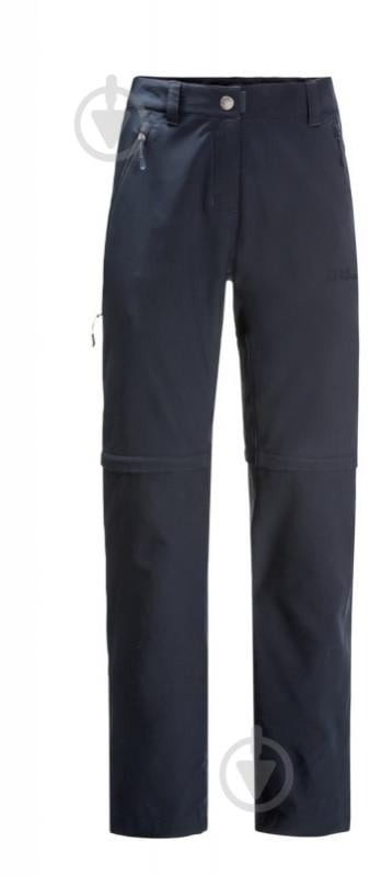 Брюки Jack Wolfskin ACTIVE TRACK ZIP OFF PANTS W 1508191_1010 р. 36 синий - фото 4