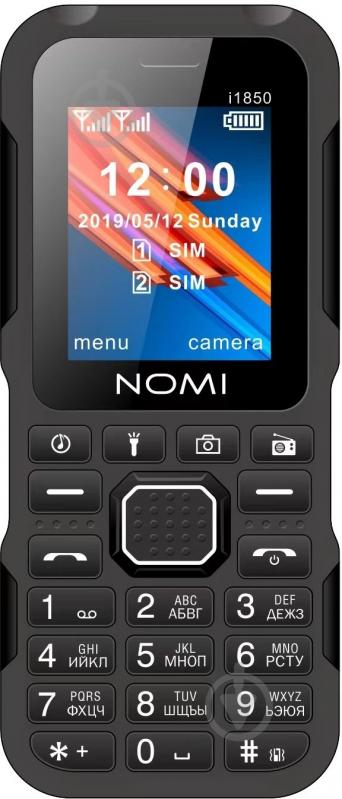 Мобільний телефон Nomi i1850 Dual Sim black i1850 Black - фото 2