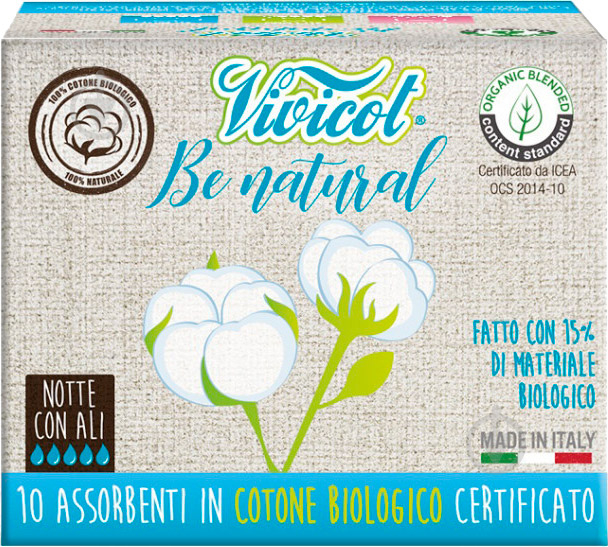 Прокладки гигиенические Vivicot Bio Natural 10 шт. - фото 1