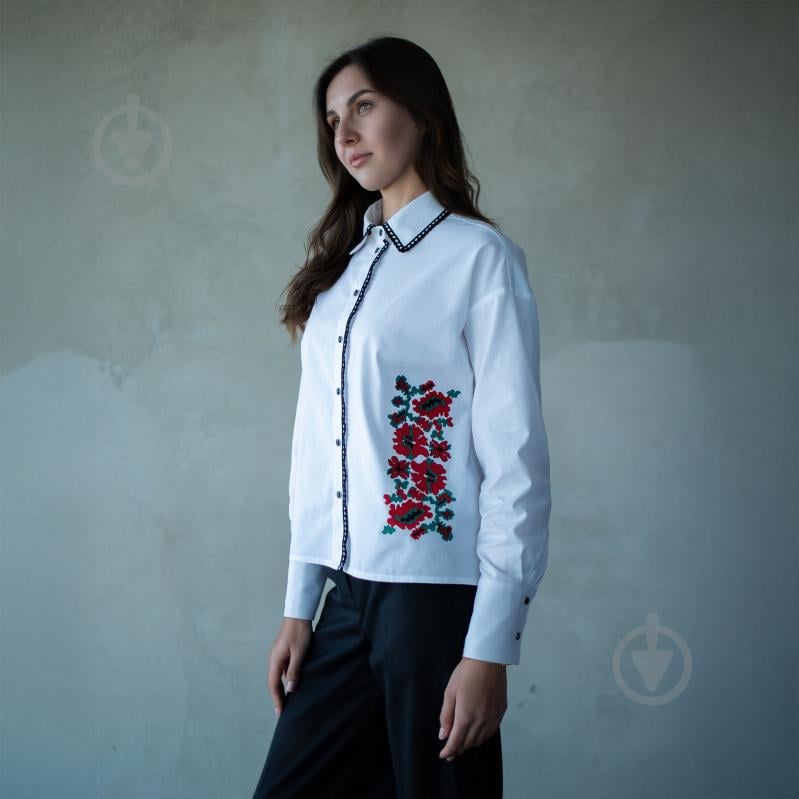 Блуза Эдельвика р. 46 (XL) белый 449-25/09 - фото 1 Блуза Эдельвика р. 46 (XL) белый 449-25/09 - фото 1