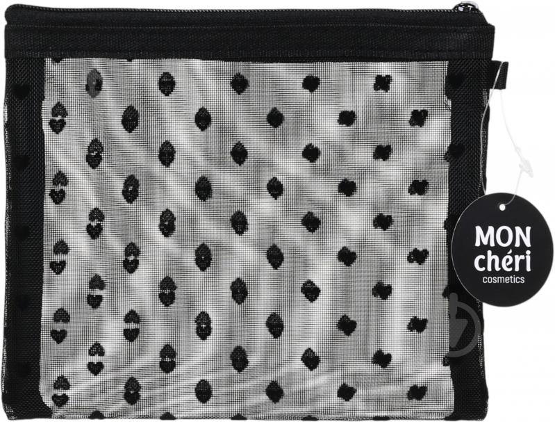 Мини-косметичка черная 15х18 см - фото 3