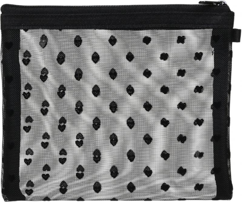 Мини-косметичка черная 15х18 см - фото 1