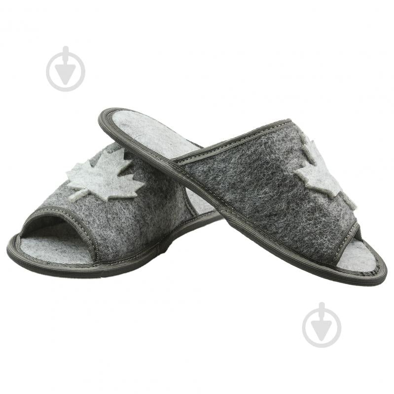 Тапки домашние FX shoes из фетра р. 40-41 серый арт.2008 - фото 2 Тапки домашние FX shoes из фетра р. 40-41 серый арт.2008 - фото 2