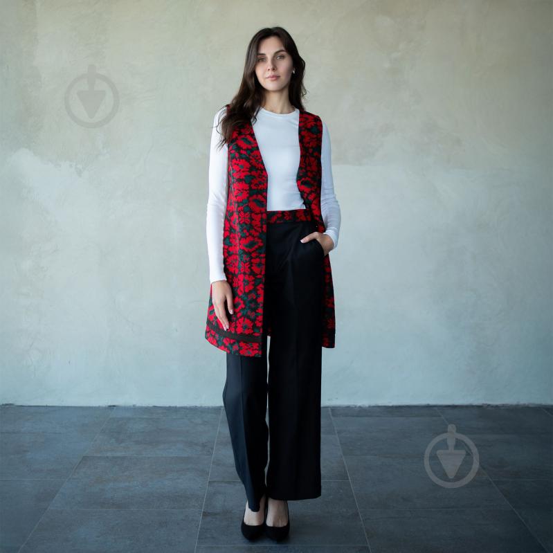 Сарафан Эдельвика 444-25/00 р. 36 (S/M) черный с красным - фото 3