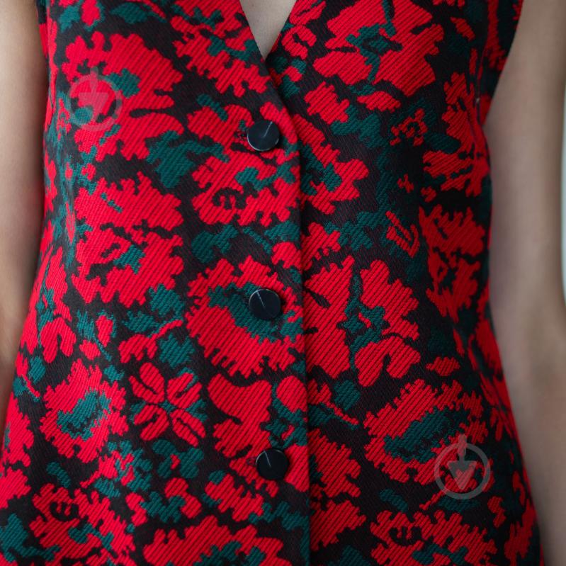 Сарафан Эдельвика 444-25/00 р. 36 (S/M) черный с красным - фото 5