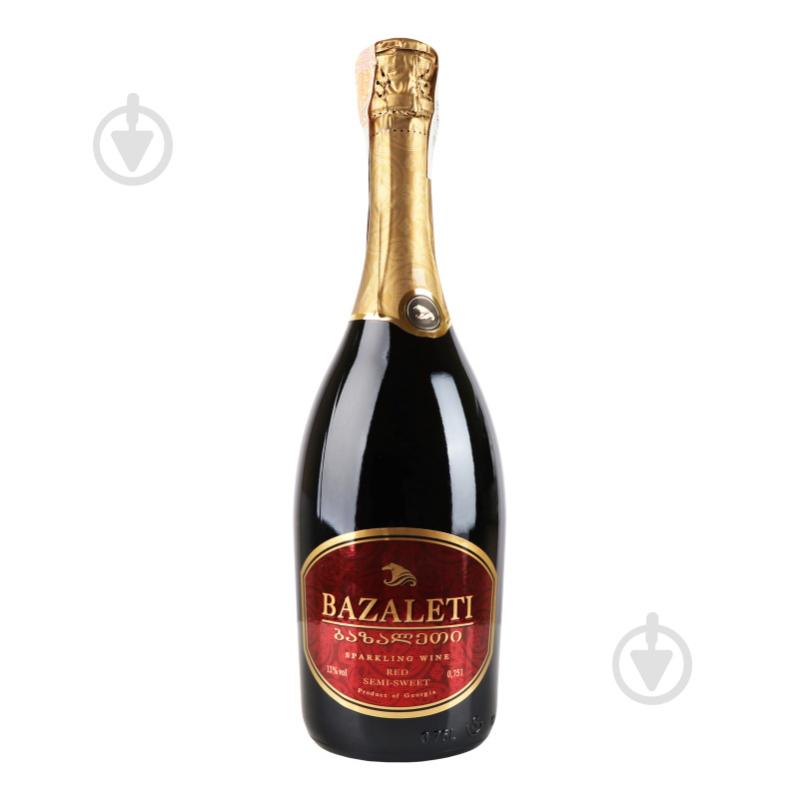 Вино ігристе Bazaleti червоне напівсолодке 12% 0 0,75 л - фото 1
