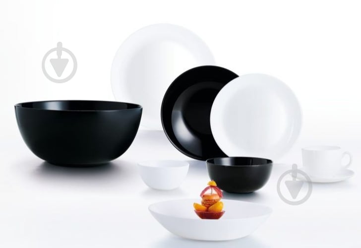 Сервиз столовый Luminarc Diwali Black & White 44 предмета P4678 - фото 1 Сервиз столовый Luminarc Diwali Black & White 44 предмета P4678 - фото 1