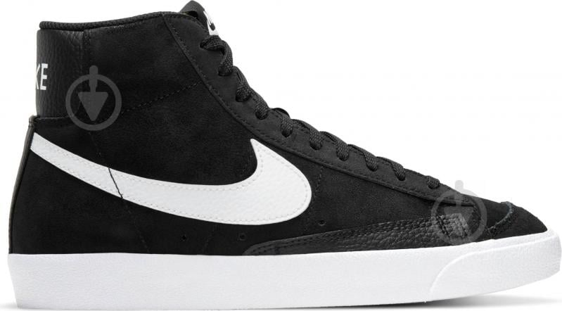 Кроссовки женские демисезонные Nike Blazer Mid '77 DD6613-001 р.37,5 черно-белые - фото 3