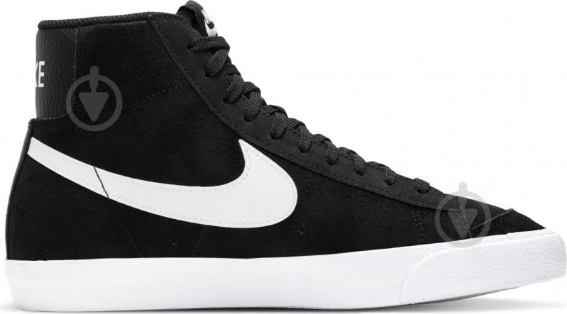 Кроссовки женские демисезонные Nike Blazer Mid '77 DD6613-001 р.37,5 черно-белые - фото 4