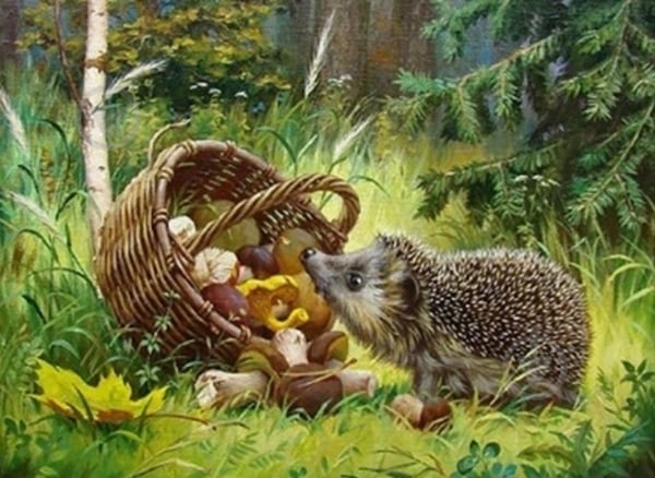 Набор со стразами на картоне 5D Люблю грибочки 21x25 см GoToArt - фото 1 Набор со стразами на картоне 5D Люблю грибочки 21x25 см GoToArt - фото 1