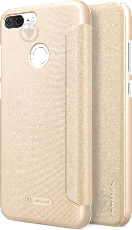 Чехол Nillkin Sparkle gold (393163) Honor 9 Lite Leather - фото 3