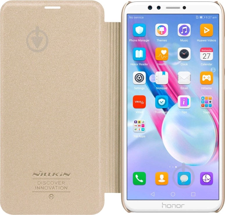 Чехол Nillkin Sparkle gold (393163) Honor 9 Lite Leather - фото 1