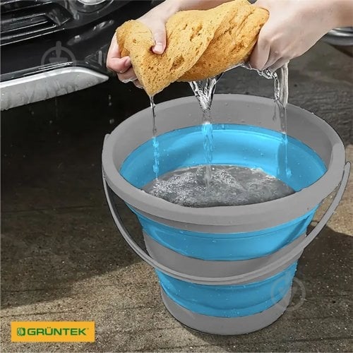 Ведро обычное Gruntek 5 л голубой/серый - фото 7 Ведро обычное Gruntek 5 л голубой/серый - фото 7