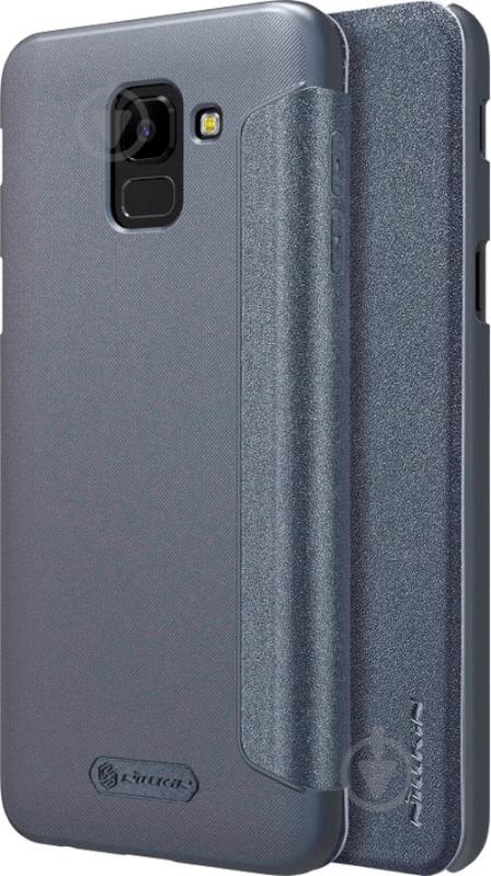 Чехол Nillkin Sparkle black (391384) Samsung A6 Leather - фото 4