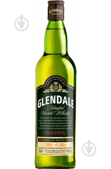 Віскі GLENDALE Blended 3YO шотландський купажований 40% 0,5 л - фото 1
