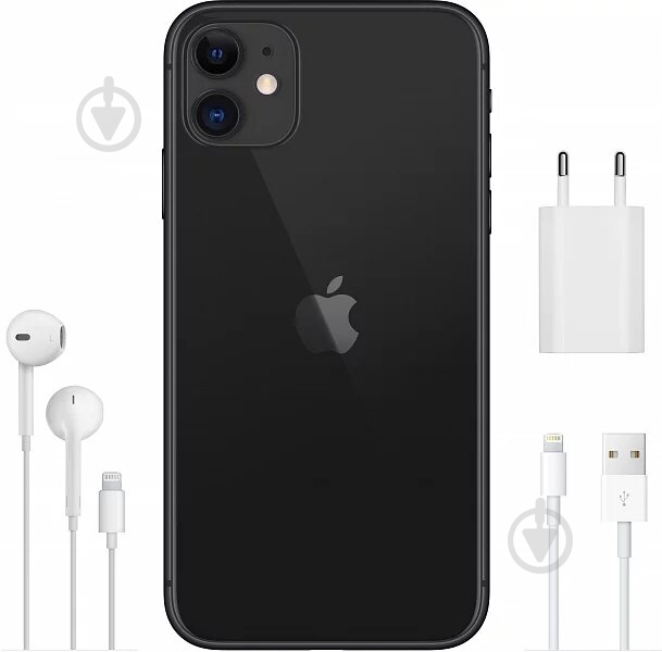 Смартфон Apple iPhone 11 256GB black (MWM72) - фото 5