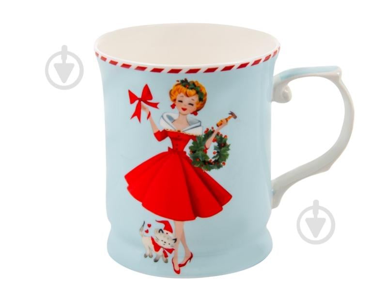 Кружка Lefard Miss Christmas Blue 400 мл 924-887 - фото 1 Кружка Lefard Miss Christmas Blue 400 мл 924-887 - фото 1