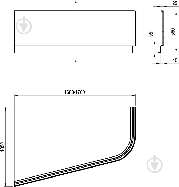 Панель фронтальная Ravak Chrome - фото 2 Панель фронтальная Ravak Chrome - фото 2
