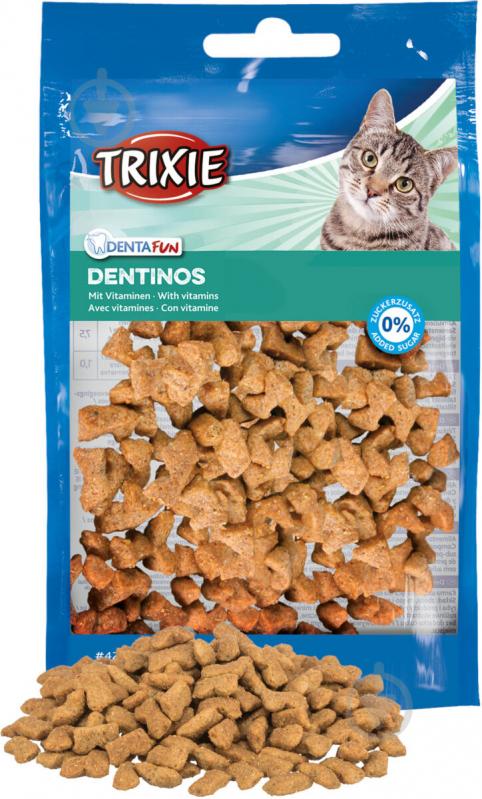 Вітаміни Trixie для котів Dentinos 50 г - фото 1