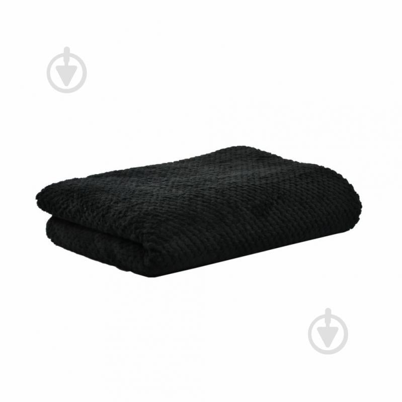 Плед флисовый Diamond 130x180 см черный Soft Me - фото 1